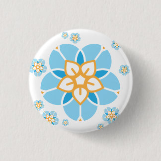 Badge Semaine Mondiale sans Enfants multi fleurs (