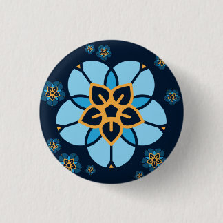Badge Semaine Mondiale sans Enfants multi fleurs (