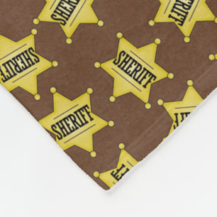 Badge Sheriffs motif polaire couverture