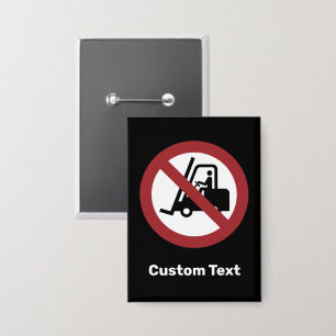 Badge Signe Pas De Levage De Fourche