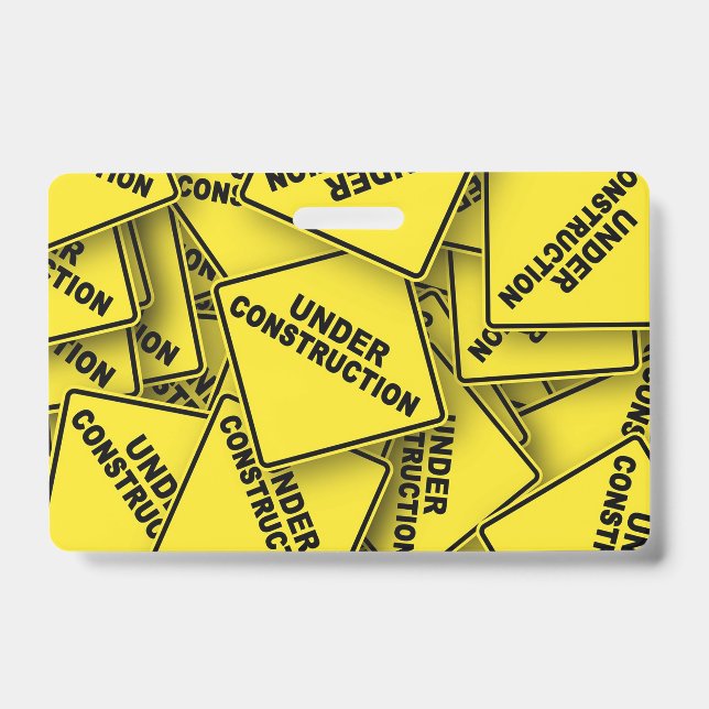 Badge Signes de construction en cours (Avant)