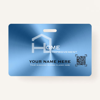 Badge Simple bleu minimaliste entreprise moderne