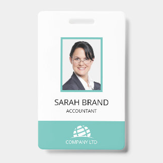 Badge Simple Business ID Personnel