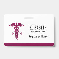 Simple Caducée d'infirmière diplômée Infirmière au