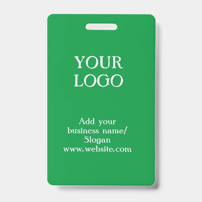 Badge Simple logo personnalisé élégant ici société Pâque (Avant)