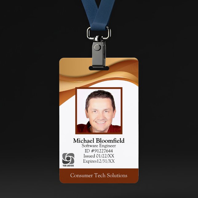 Badge Société de logiciels informatiques modernes Gold B (Créateur téléchargé)