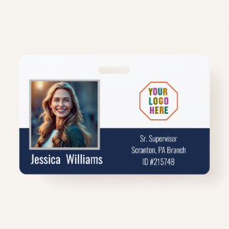 Badge Société d'ID photo d'employé personnalisé