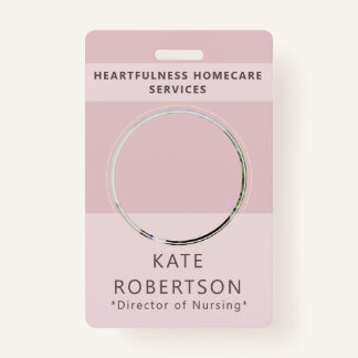 Badge Soft Pink Healthcare Worker