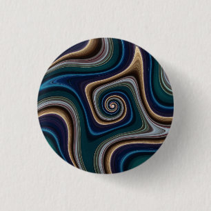 Badge - Square Swirls 1 Inch Round Button