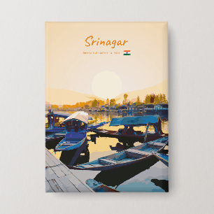 Badge Srinagar, Inde - Bateaux Shikara du lac Dal