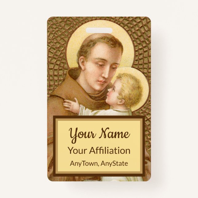 Badge St. Anthony & le Christ Child (JM 05; Style 2) (Devant)