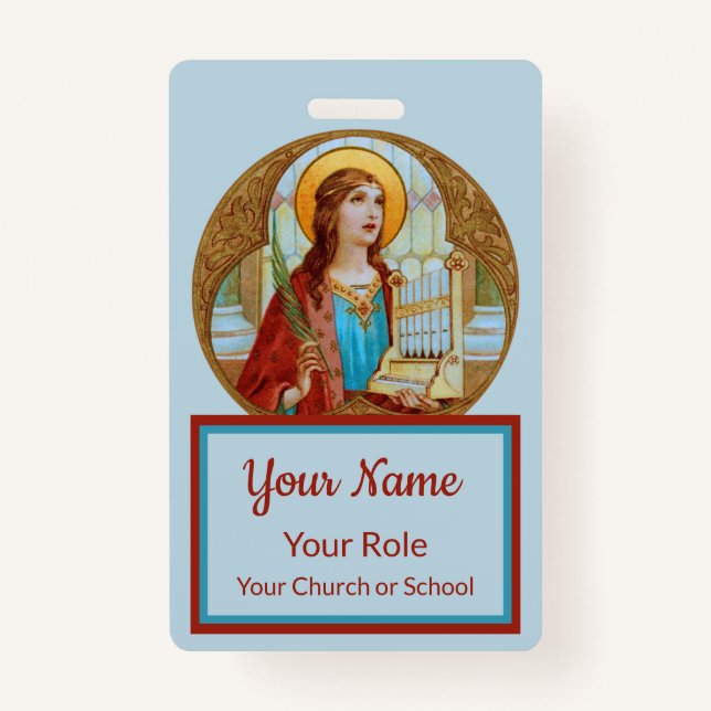 Badge St. Cecilia de Rome (BK 003) (Devant)