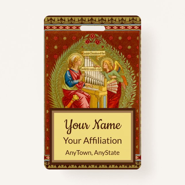 Badge St. Cecilia de Rome (SNV 36, Style 3) (Devant)