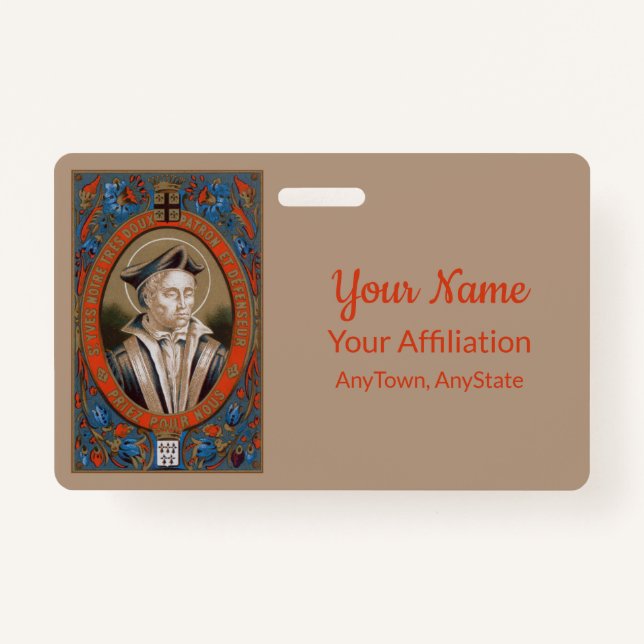 Badge St. Ivo de Kermartin (M 005) (Devant)