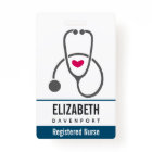 Stéthoscope de soins infirmiers gris simple