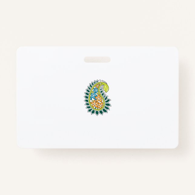 Badge Style Décoratif, Vert Bleu Foncé, Bataille (Devant)