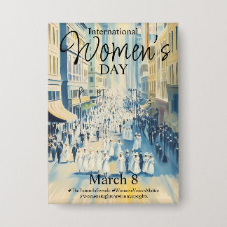 Badge Suffergette de la Journée internationale de la fem