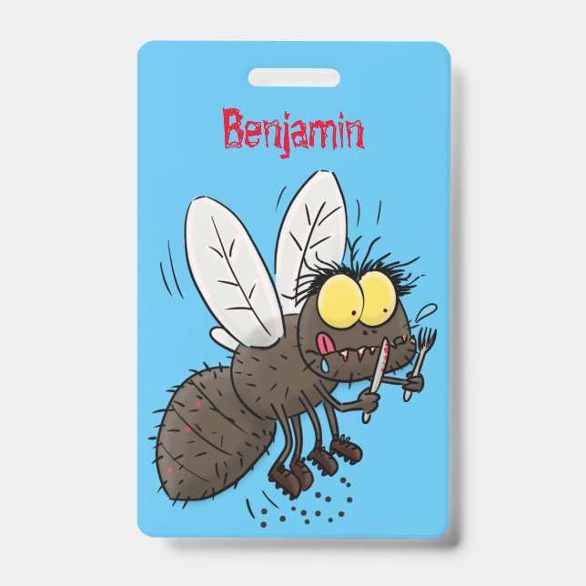 Badge Taon drôle dessin animé insecte (Avant)