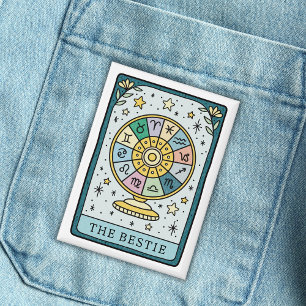 Badge Tarot Baby shower meilleur ami