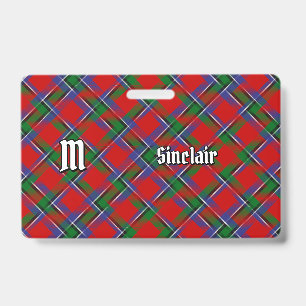 Badge Tartan du Clan Sinclair