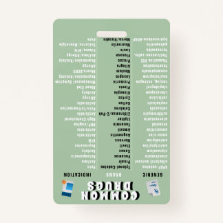 Badge Technicien en pharmacie - Top 50 des médicaments e