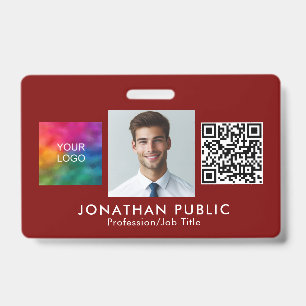 Badge Télécharger votre logo d'entreprise personnalisé P