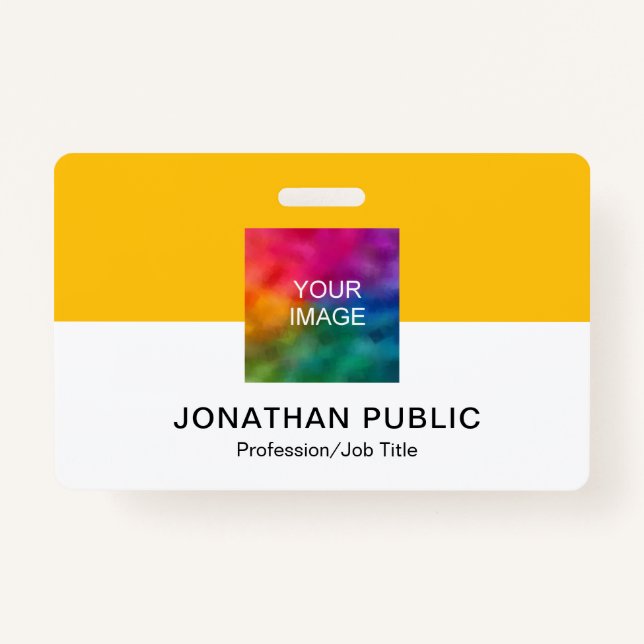 Badge Téléchargez le logo de votre entreprise ou la phot (Devant)