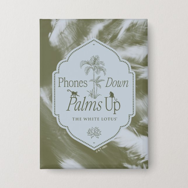 Badge Téléphones Vers Le Bas, Palmiers Vers Le Haut - Le (Recto)