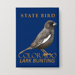 Badge Territoire du Colorado Oiseau The Lark Bunting