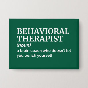 Badge Thérapeute comportementale Définition de l'Humour 