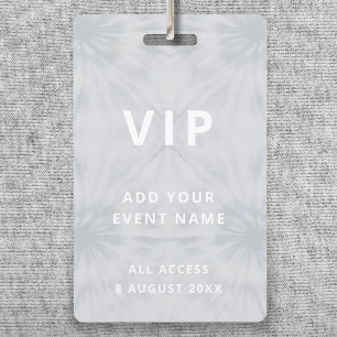 Badge Tie Dye   VIP Festival Concert Gray Event