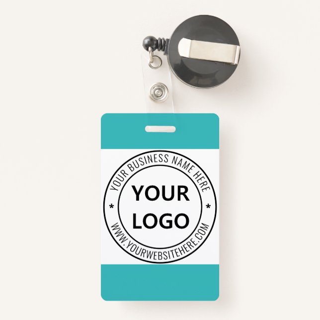Badge Timbre personnalisé de l'entreprise (Back with Retractable)