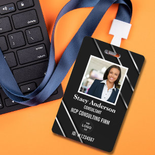 Badge Titre du poste de l'employé de la société par acti