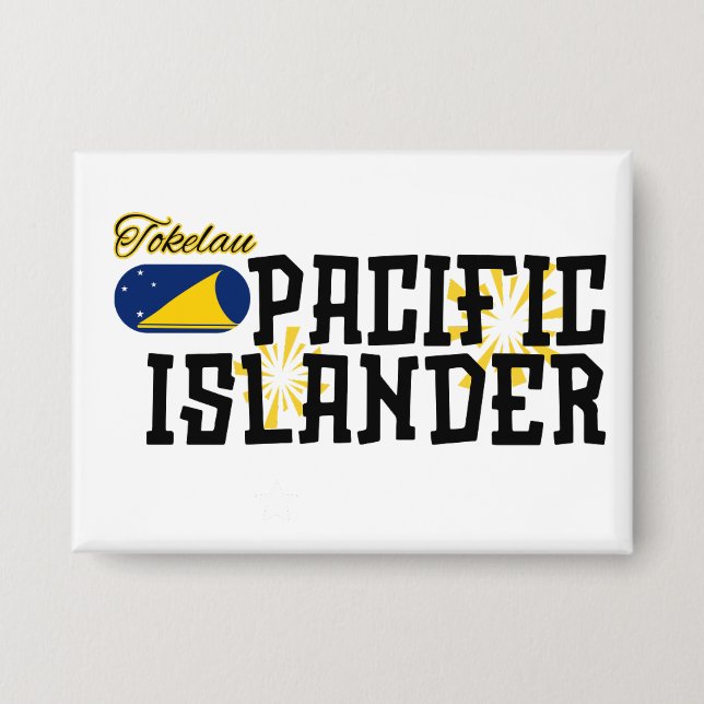 Badge Tokelau Button Pacifique Islander Polynésien (Recto)