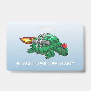 Badge Tortue Fusée