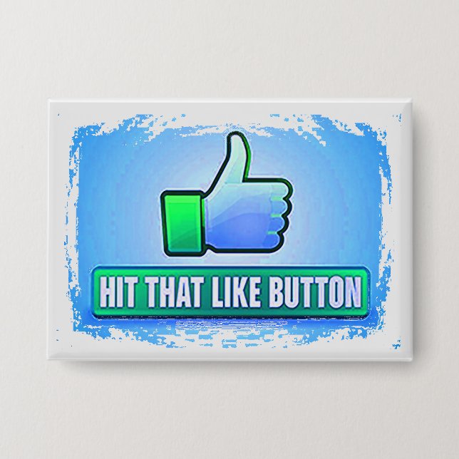 Badge Touchez ce bouton Like (Recto)