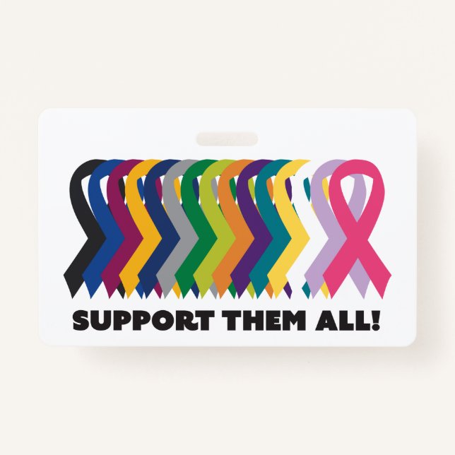 Badge Toute la sensibilisation au cancer (Devant)