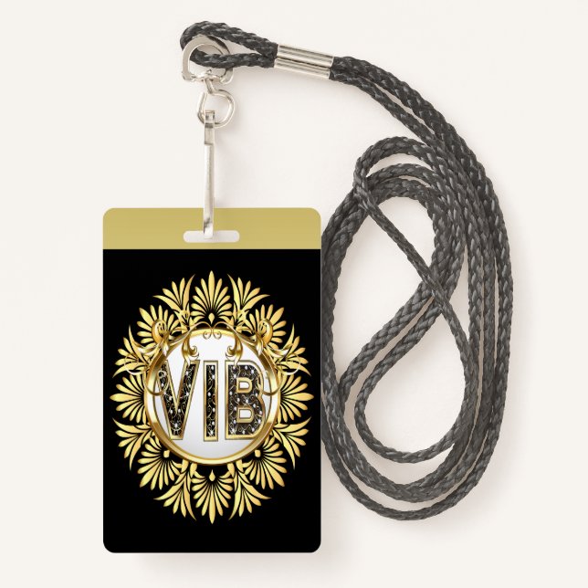 Badge Très importante domestique d'information - Voir l' (Devant avec lanière)
