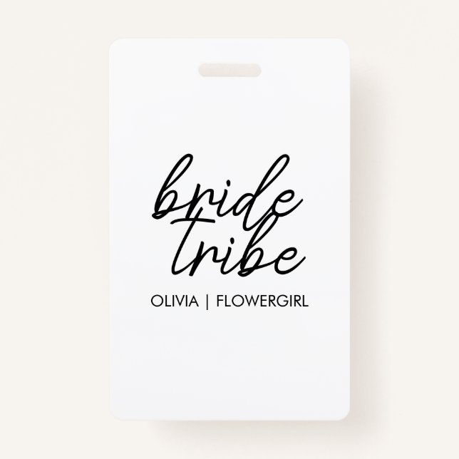 Badge Tribe de mariée | Fleur fille (Devant)