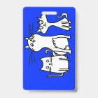 Trio de taie d'oreiller de chats de bande dessinée