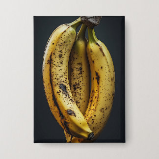 Badge Trois bananes délicieuses isolées