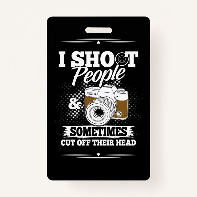 Badge Un photographe prend des gens tous les jours (Devant)