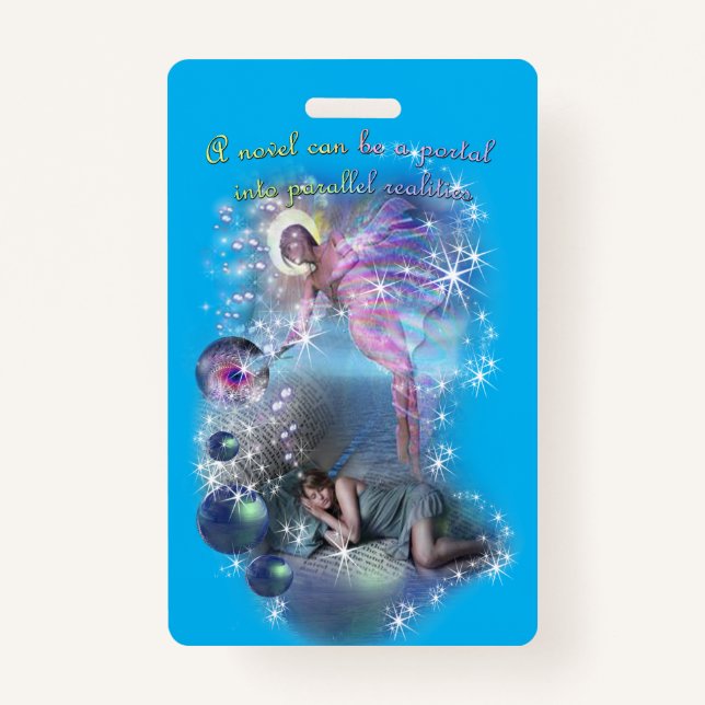 Badge Un roman peut être un portail vers des réalités pa (Devant)