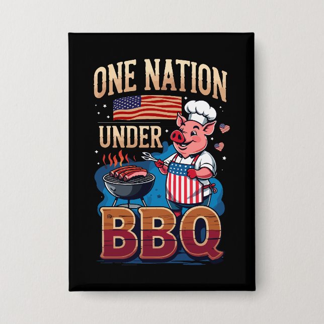 Badge Une nation sous les BBQ – Maître Grillmaster Vinta (Recto)