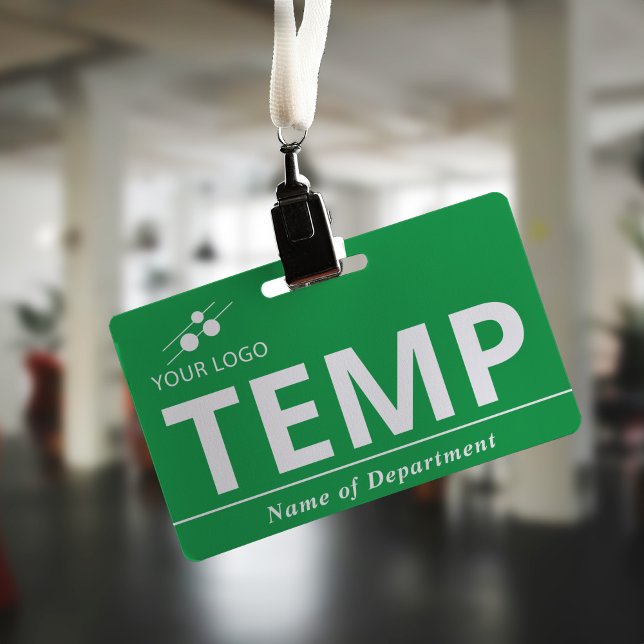 Badge Vert Ajoutez Votre Logo Temp (Créateur téléchargé)