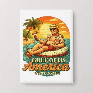 Badge Vintage drôle Trump Amérique du Golfe 2025