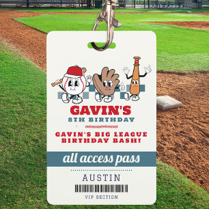 Badge Vintage Retro Baseball Sport Fête d'anniversaire F