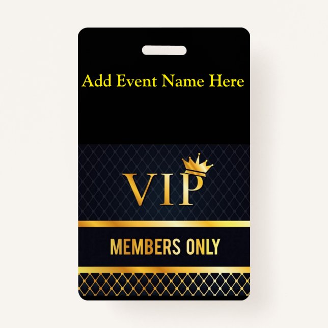 BADGE VIP (Devant)