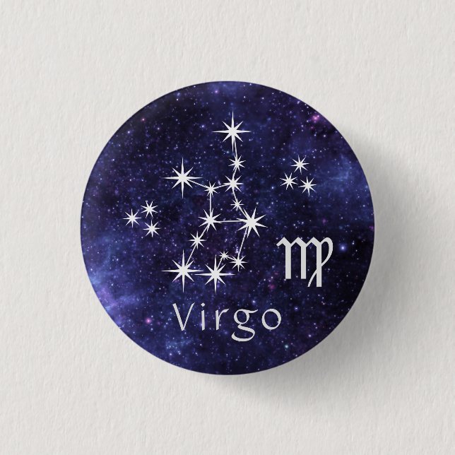 Badge Virgo, Badge Zodiac Horoscope (Devant)