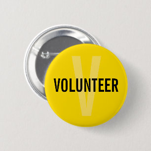 Badge volontaire jaune